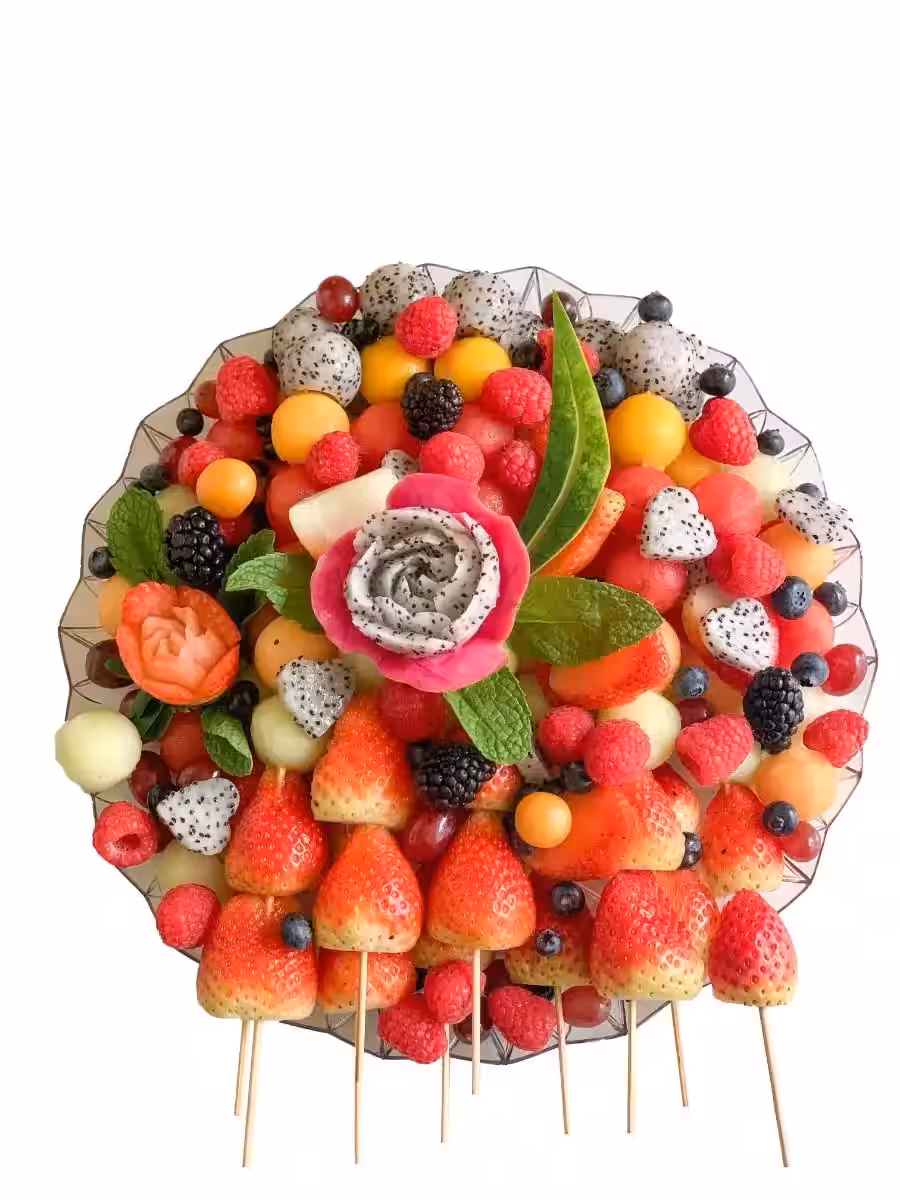 Fruit Platter With 10 Skewers